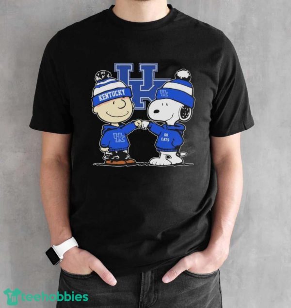 Peanuts Snoopy And Charlie Brown Friends Kentucky Wildcats Shirt - Black Unisex T-Shirt