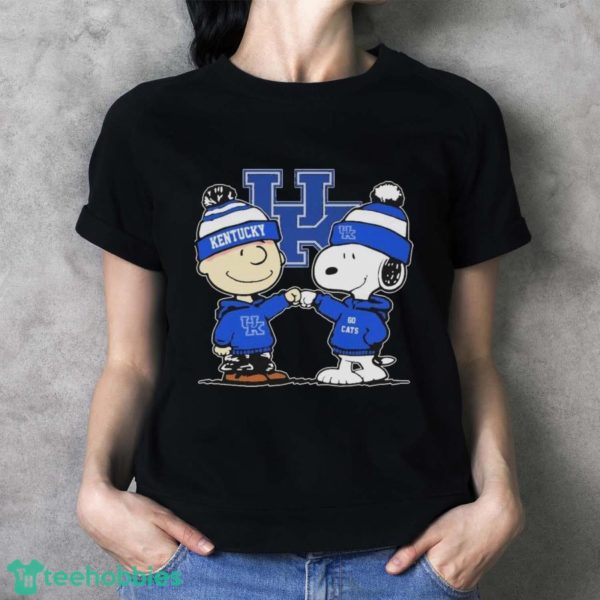Peanuts Snoopy And Charlie Brown Friends Kentucky Wildcats Shirt - Ladies T-Shirt