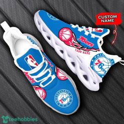 Personalized Name Philadelphia 76ers Fireball Personalized Sneakers Max Soul Shoes Product Photo 3