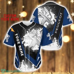 Peugeot Baseball Jersey Shirt 3D Printing Gift For Car Lover Custom Name Gift Product Photo 1