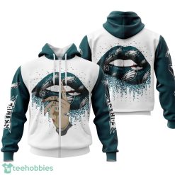 Philadelphia Eagles Lips 3D Printing Hoodie For Men And Women Product Photo 2