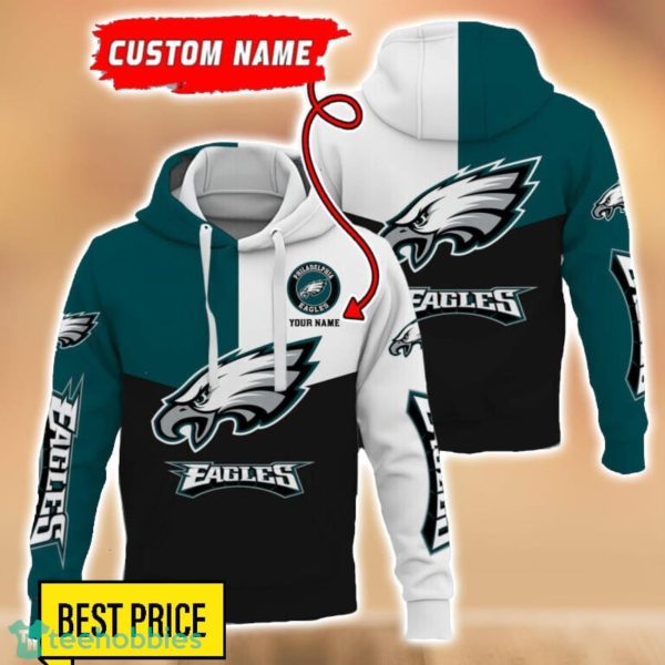 Philadelphia Eagles NFL Personalized Name Sport Fans 3D Hoodie Unisex For men And Women Product Photo 1
