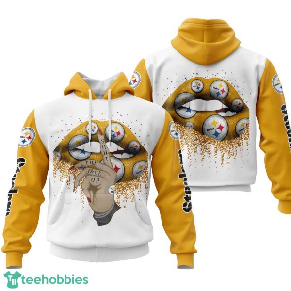 Pittsburgh Steelers Lips 3D Printing Hoodie For Men And Women Product Photo 1