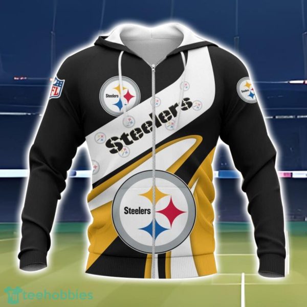 Pittsburgh Steelers Logo Team 3D Printing T-Shirt Hoodie Sweatshirt For Fans Product Photo 2