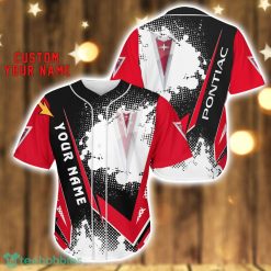 Pontiac Baseball Jersey Shirt 3D Printing Gift For Car Lover Custom Name Gift Product Photo 1
