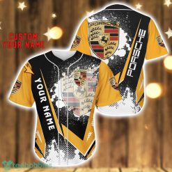 Porsche Baseball Jersey Shirt 3D Printing Gift For Car Lover Custom Name Gift Product Photo 1