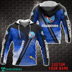 RC Strasbourg Alsace 3D Hoodie All over Printed Unisex Hoodie Custom Name Product Photo 1