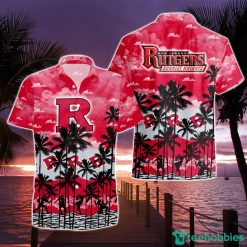 Rutgers Scarlet Knights Beach Shirt Cosconut Pattern 3D Hawaiian Shirt For Men And Women Product Photo 1