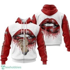 San Francisco 49ers Lips 3D Printing Hoodie For Men And Women Product Photo 2