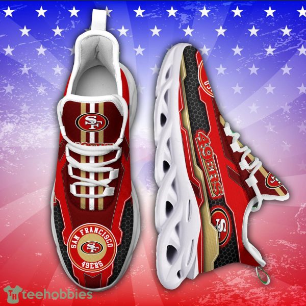 San Francisco 49ers NFL Running Sneakers Max Soul Sneakers Sport Version For Fans Product Photo 1