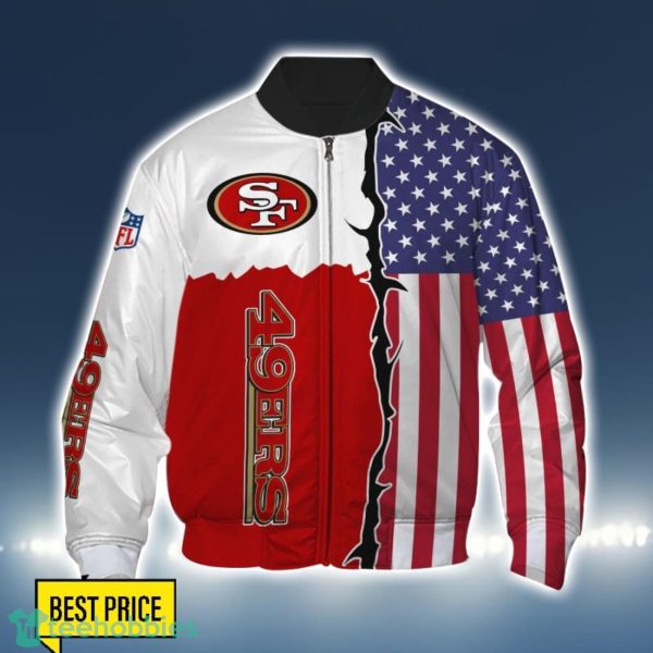 San Francisco 49ers US Flag 3D Printing T-Shirt Hoodie Sweatshirt For Fans Product Photo 4