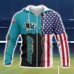 San Jose Sharks 3D All Over Printed T-Shirt Sweatshirt Hoodie Product Photo 2