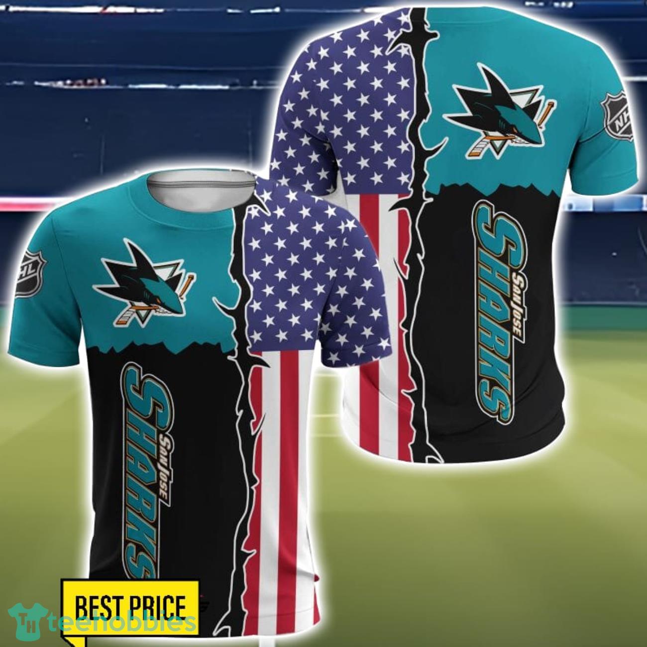 San Jose Sharks 3D All Over Printed T-Shirt Sweatshirt Hoodie San Jose Sharks 3D All Over Printed T-Shirt Sweatshirt Hoodie Product Photo 5