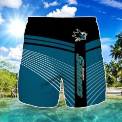San Jose Sharks Beach Short For Fans Summer Gift Product Photo 1