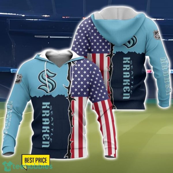 Seattle Kraken 3D All Over Printed T-Shirt Sweatshirt Hoodie Product Photo 1
