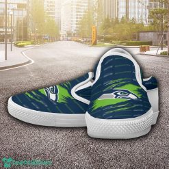 Seattle Seahawks Logo Team Slip On Shoes Trending Goft For Fans Product Photo 1