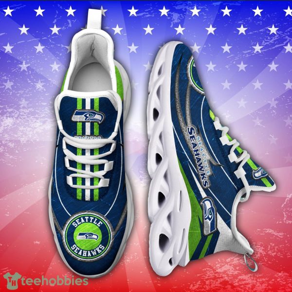 Seattle Seahawks NFL Running Sneakers Max Soul Shoes Sport Season Gift Product Photo 1