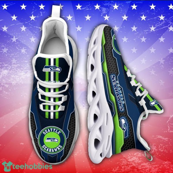 Seattle Seahawks NFL Running Sneakers Max Soul Sneakers Sport Version For Fans Product Photo 1