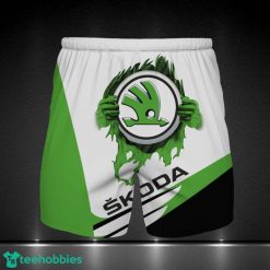 Skoda Auto Printing 3D Shorts Men Gift Sport Fans Gift Product Photo 1