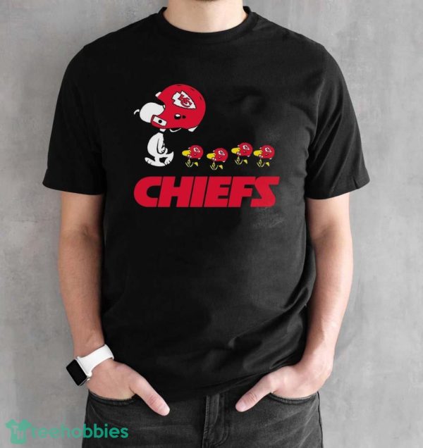 Snoopy and Woodstock Kansas City Chiefs shirt - Black Unisex T-Shirt