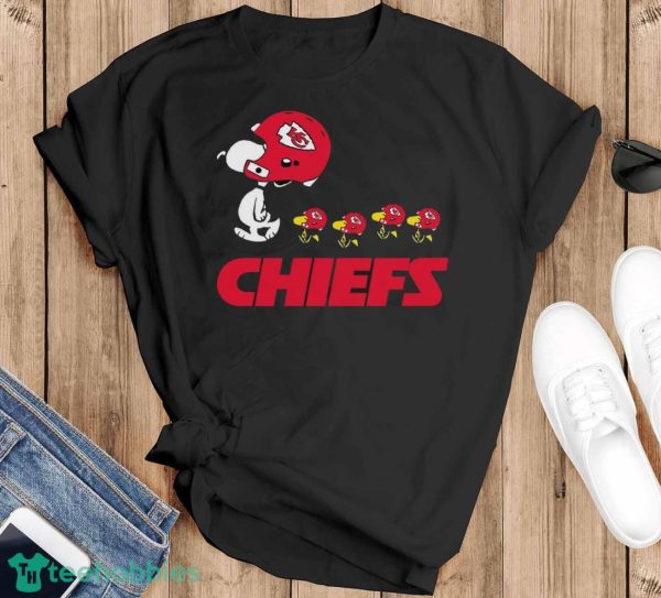 Snoopy and Woodstock Kansas City Chiefs shirt - Black T-Shirt
