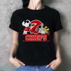 Snoopy Kansas City Chiefs T Shirts - Ladies T-Shirt