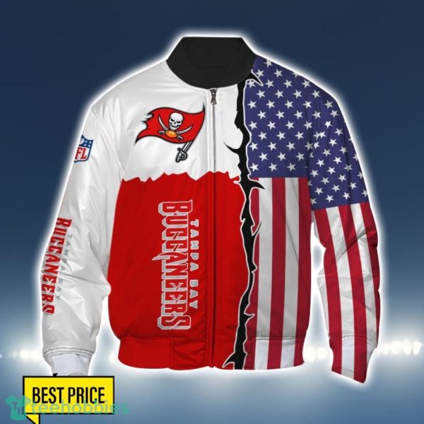 Tampa Bay Buccaneers US Flag 3D Printing T-Shirt Hoodie Sweatshirt For Fans Product Photo 4