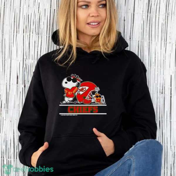 The Kansas City Chiefs Joe Cool And Woodstock Snoopy Mashup shirt - Unisex Hoodie