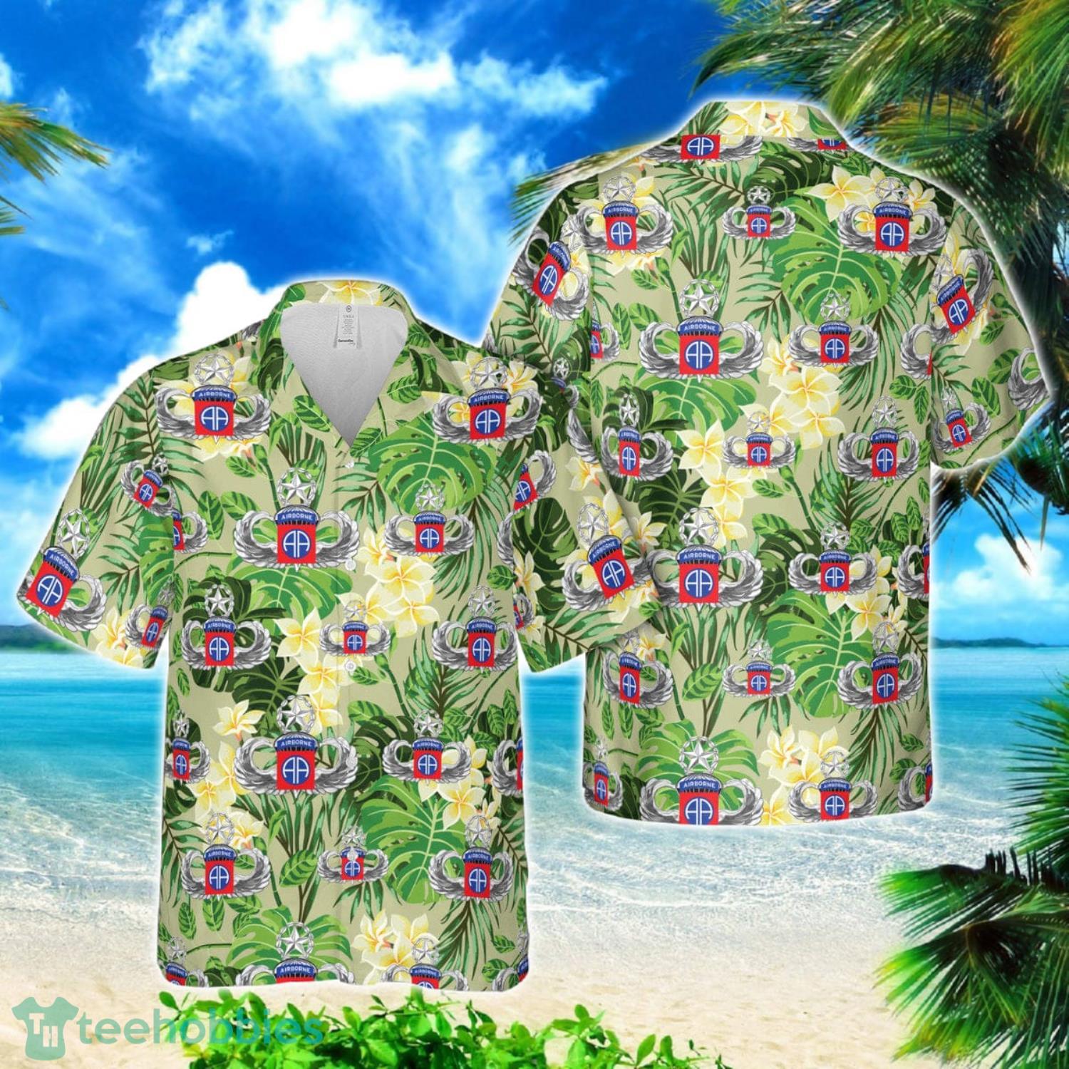 US Army 82nd Airborne Division Master Blaster Wings Hawaiian Shirt US Army 82nd Airborne Division Master Blaster Wings Hawaiian Shirt Product Photo 1