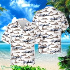 US Army Aviation Branch Beechcraft RC-12X Guardrail 3D Hawaiian Shirt Button Beach Shirt Product Photo 1