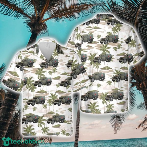 US Army M3A1 Halftrack Ambulance Hawaiian Shirt Unique Gift Product Photo 1