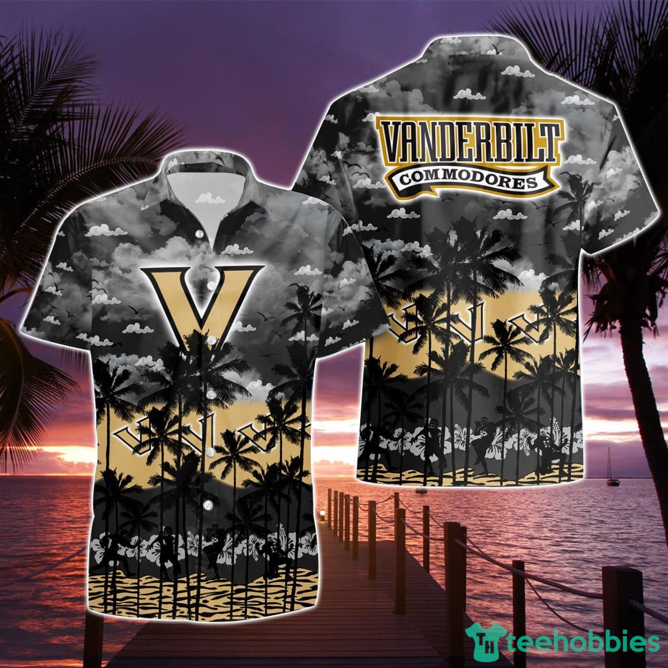 Vanderbilt Commodores Beach Shirt Cosconut Pattern 3D Hawaiian Shirt For Men And Women image Vanderbilt Commodores Beach Shirt Cosconut Pattern 3D Hawaiian Shirt For Men And Women Product Photo 1