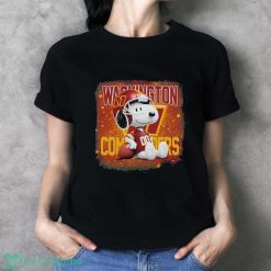 Washington Commanders Mix Snoopy T-Shirt - Ladies T-Shirt