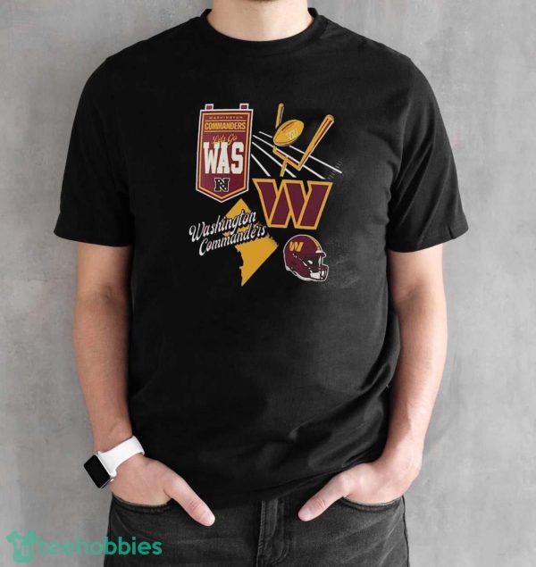 Washington Commanders Split Zone Shirt - Black Unisex T-Shirt