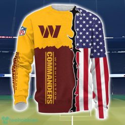 Washington Football Team US Flag 3D All Over Printed T shirt Hoodie Sweatshirt image Washington Football Team US Flag 3D All Over Printed T-shirt Hoodie Sweatshirt Product Photo 3