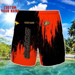 Anaheim Ducks 3D Shorts All printing Beach Shorts Custom Name For Fans Product Photo 1