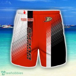 Anaheim Ducks Beach Shorts For Sport Fans Team Summer Gift Custom Name Product Photo 1