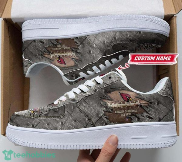 Arizona Cardinals Custom Name Air Force Shoes Sport Running Sneakers Product Photo 1