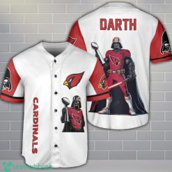 Arizona Cardinals Darth Vader 3D Baseball Jersey Shirt Product Photo 1