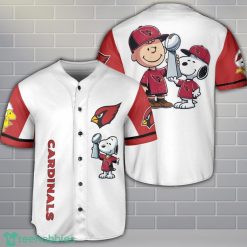 Arizona Cardinals Peanut Snoopy Baseball Jersey Shirt Sport Season Gift Product Photo 1