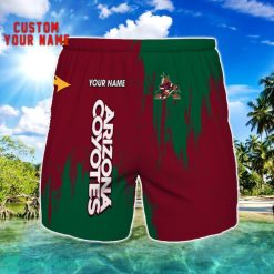 Arizona Coyotes 3D Shorts All printing Beach Shorts Custom Name For Fans Product Photo 1