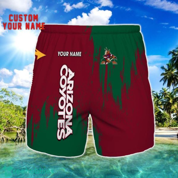 Arizona Coyotes 3D Shorts All printing Beach Shorts Custom Name For Fans Product Photo 1