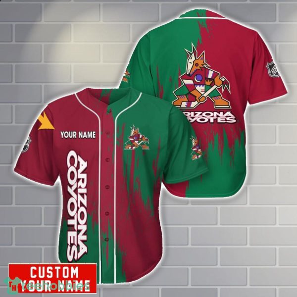 Arizona Coyotes Personalized Name 3D Baseball Jersey Shirt Gift For Sport Season Product Photo 1