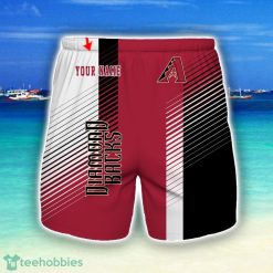Arizona Diamond Beach Shorts For Sport Fans Team Summer Gift Custom Name Product Photo 1