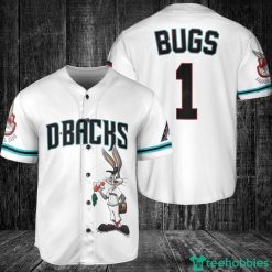 Arizona Diamondbacks Looney Tunes Bugs Bunny Baseball Jersey White Product Photo 1