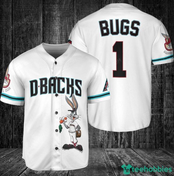 Arizona Diamondbacks Looney Tunes Bugs Bunny Baseball Jersey White Product Photo 1