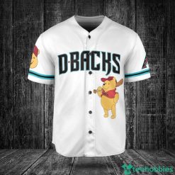Arizona Diamondbacks Winnie the Pooh Baseball Jersey White Product Photo 2