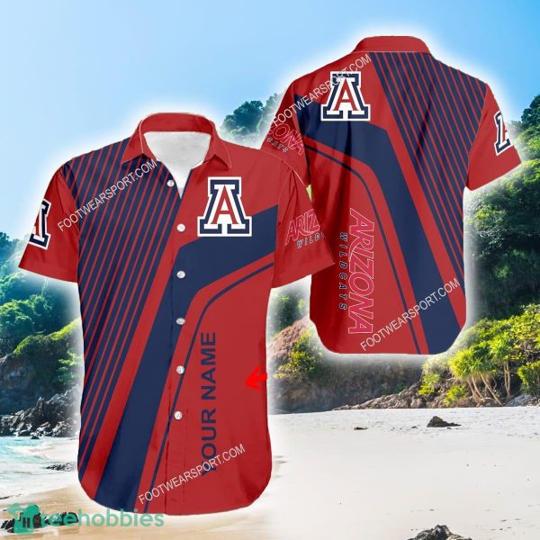 Arizona Wildcats Hula New 3D Hawaiian Shirt For Summer Custom Name - Arizona Wildcats Hula New 3D Hawaiian Shirt For Summer Custom Name