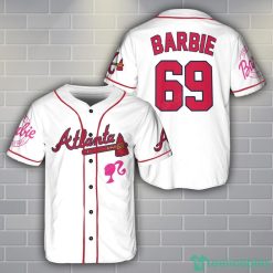 Atlanta Braves Barbie Baseball Jersey Shirt Custom Name Number For Fans Product Photo 1