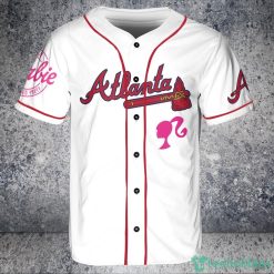 Atlanta Braves Barbie Baseball Jersey White Product Photo 2